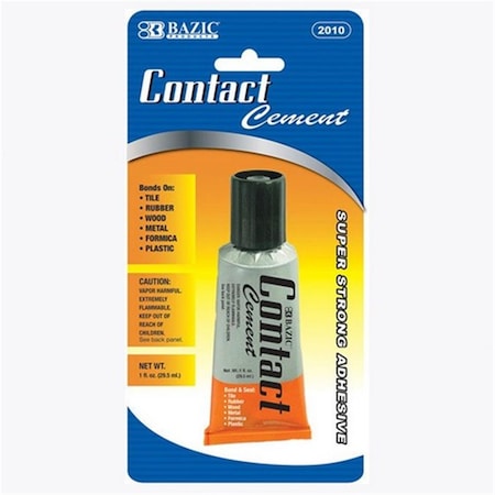Bazic Products Bazic 1 Oz. 30Ml Contact Cement Adhesive, 24Pk 2010